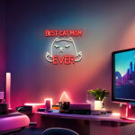 Best Cat Mom Ever LED Neon 1