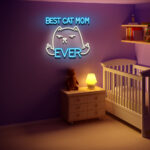 Best Cat Mom Ever LED Neon