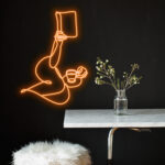 Book Reading Neon Sign