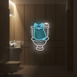 Cat Bathroom Neon Sign 2