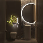 Cat Bathroom Sign 1