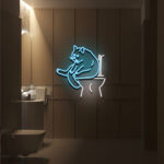 Cat Bathroom Sign 3