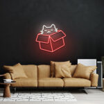 Cat Box Neon Sign 3