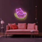 Cat Coffee Neon Sign