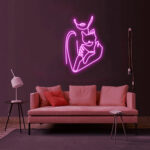 Cat Hugging LED Neon