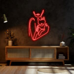 Cat Hugging LED Neon 3