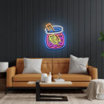 Cat Milk Tea Neon Sign