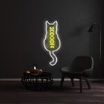 Cat Moon Phases Neon Sign 2