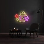 Cat Skull Neon Sign 3