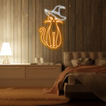 Cat Witch Neon Sign