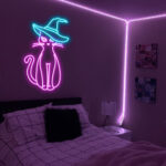 Cat Witch Neon Sign 2