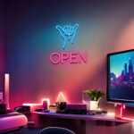 Come in We've open Neon Sign 1