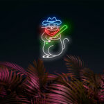 Cowboy Mouse Neon Sign