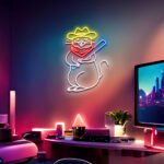 Cowboy Mouse Neon Sign 3