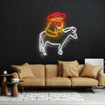 Custom Cowboy Cat LED Neon