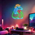 Custom Cowboy Horse LED Neon 3