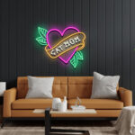 Custom Heart Cat, Dog LED Neon 4