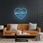 Custom Name with Heart LED Neon Signs
