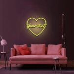 Custom Name with Heart LED Neon Signs 3