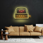 Custom Neon Sign Donut Astronaut