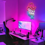 Custom Skull Cowboy LED Neon 2
