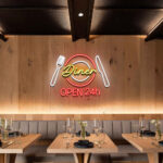 Dinner 24h Open Neon Sign 2