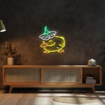 Duck Flower Neon Sign