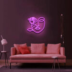 Face Flower Neon Sign 3