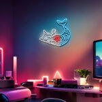 Fat Koi Fish Custom Neon