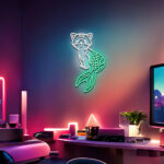 Fat Koi Fish Custom Neon