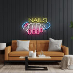 Finger Nails LED Neon Sign