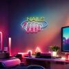 Finger Nails LED Neon Sign 2