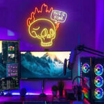 Fire Skull Neon Sign 2