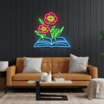 Flower Blooming in Book Led Sign 2