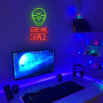 Give Me Space Neon Sign