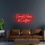 Good Vibes Coffee Neon Sign