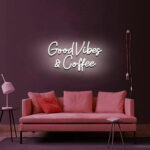 Good Vibes Coffee Neon Sign 2