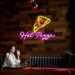 Hot Pizza Neon Sign