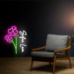 Iris Flower Neon Sign