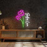 Iris Flower Neon Sign