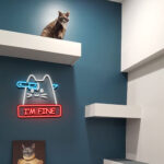 Knife Cat Neon Sign