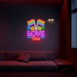 Love Win PRIDE Day Neon Sign