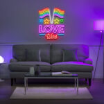 Love Win PRIDE Day Neon Sign