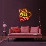 Meowdy Cowboy Cat Neon Sign