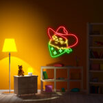 Meowdy Cowboy Cat Neon Sign 4
