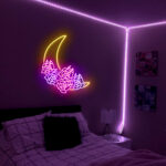 Moon Flower Neon Sign 2