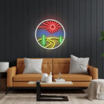 Mountain Neon Wall Art 1