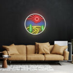 Mountain Neon Wall Art 2