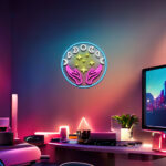 Mystic Moon Phases Neon Sign