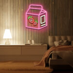 Neon Sign Strawberry Milk